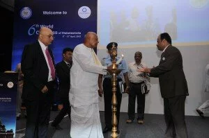 Dr. K Rosaiah, His Excellency The Governor of Tamil Nadu & Dr. G Vijayakumar, Organising Secretary, Diabetes India 2015
