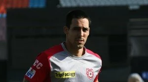 Kings XI Punjab player Mitchell Johnson during practice session for their upcoming IPL match against Delhi Daredevils, at PCA Stadium in Mohali on Saturday, May 24 2014. Express Photo by Kamleshwar Singh